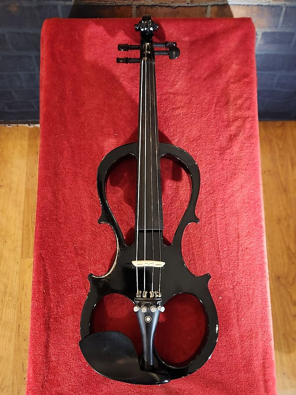 Cecilio HVPV-30 Electric Violin - Black-New Strings-Pick Up