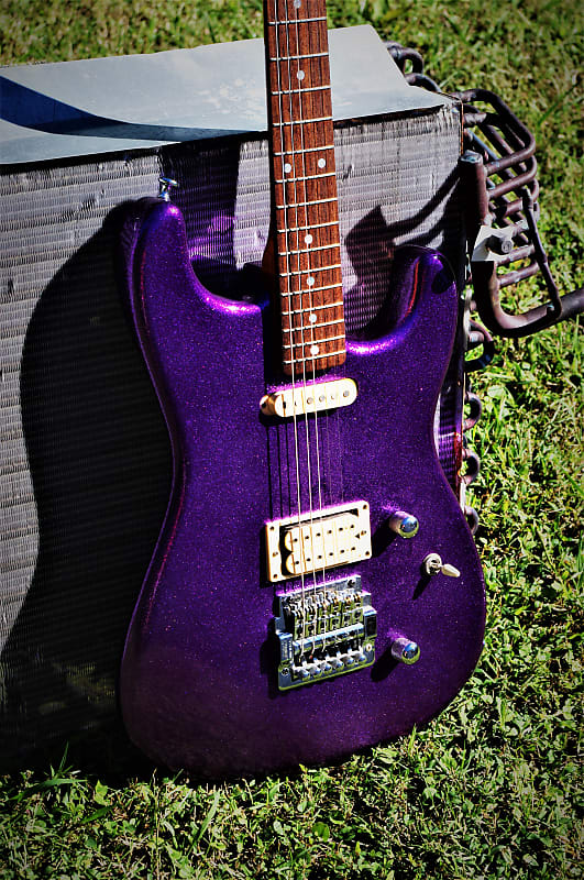 St. Blues Eliminator II 1985 Purple Metalflake Strings & Reverb