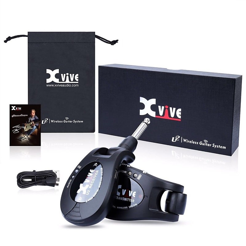 NEW Xvive U2 Black Guitar Wireless System Compact 2.4Ghz image 1