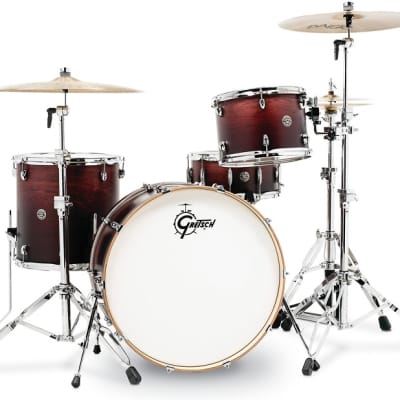 Gretsch Drums Catalina Club CT1-R444C 4-piece Shell Pack with Snare Drum - Satin Antique Fade image 1