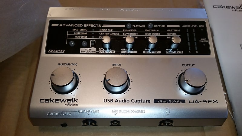 Cakewalk UA-4FX 24-bit/96 kHz USB Audio Capture Interface 2000s Silver