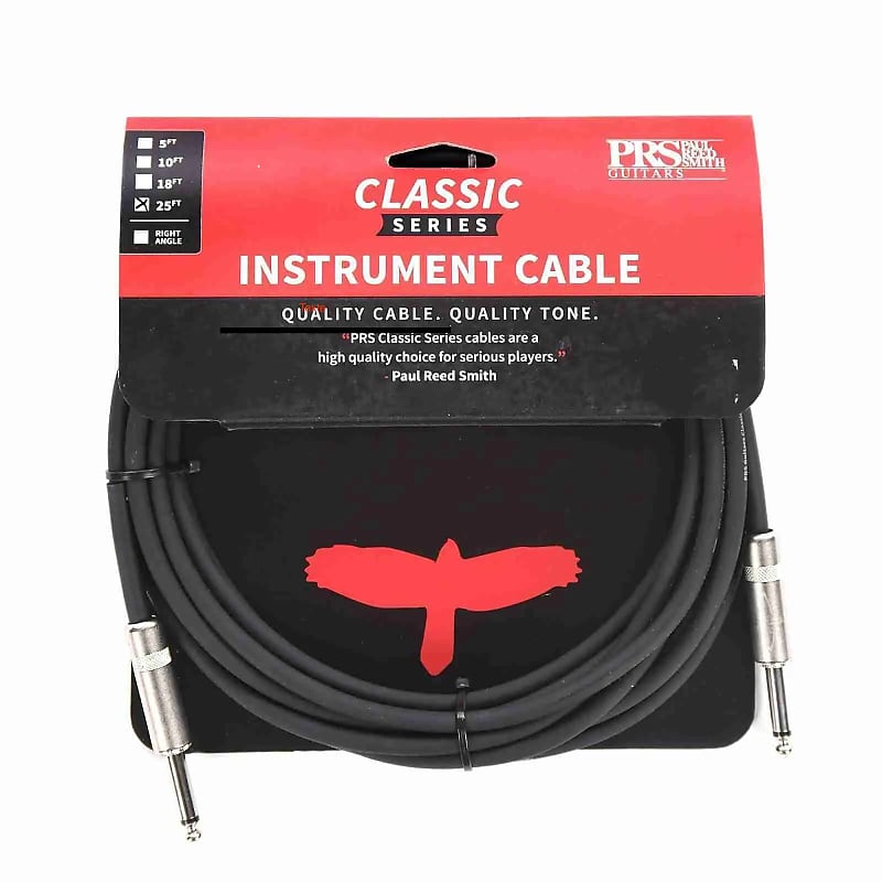 ギター PRS GUITAR CABLE STRAIGHT 25ft/7.6m 25ft Signature Instrument Cable - Straight – PRS Guitars