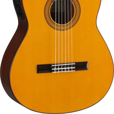 Yamaha CGX102 Acoustic-Electric Classical Guitar, Natural image 2