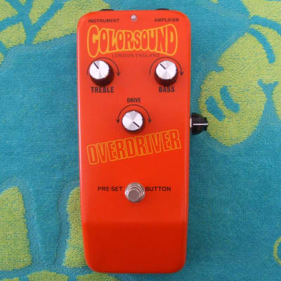 Colorsound rare orange 2021 OVERDRIVER fuzz distortion guitar pedal sola sound ZCD for sale