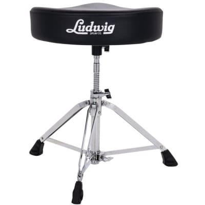 Ludwig Pro Series Saddle Drum Throne, Black LP50TH image 1