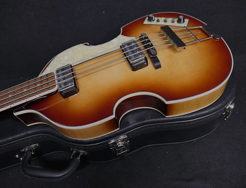 Hofner HCT-500/1-SB Contemporary Series VIOLIN Beatle Bass GREAT Brown Sunburst Vintage Look & Hofner Hard Shell CASE image 1