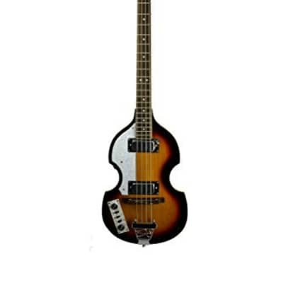 De Rosa Left Handed Hollow Body Electric Violin Bass Guitar GB-BB2LH-TS 2019 Tobacco Sunburst for sale