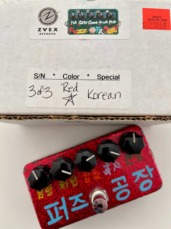 Zvex Fuzz Factory 2002 red spakle custom color 3/3 | Reverb Canada