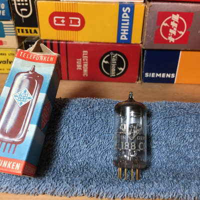 1 x NOS Telefunken E188CC Diamond◇Bottom ~ OE Boxed Grail Tone ~ E88CC CCa Upgrade ~ 3 Available ~ Layered Holographic Tone Sparkley Highs Warm Bass Smooth Imaging Organic Response image 8