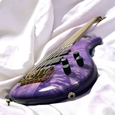 Spector USA NS-5XL, Ultra Violet Gloss w/ Pau Ferro and Haz-Lab Preamp *IN STOCK* image 4