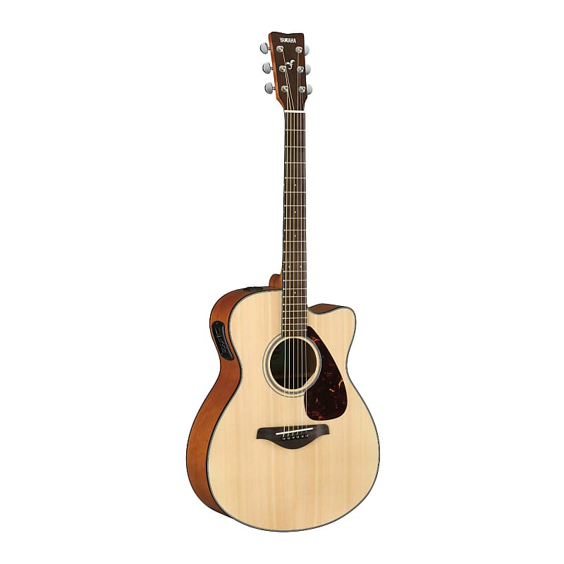 Yamaha FSX800C Small Body Solid Top Acoustic Electric Guitar (Natural) image 1