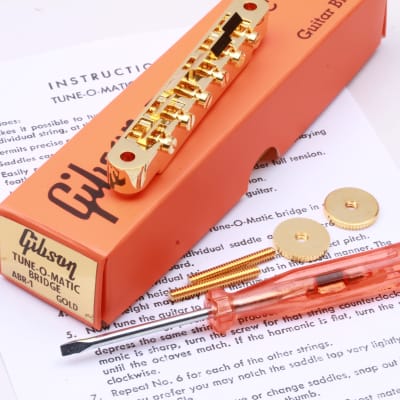 Gibson®New Gold Historic Specs Nonwire ABR-1 incl. Repro Orange Box & Accessories image 2