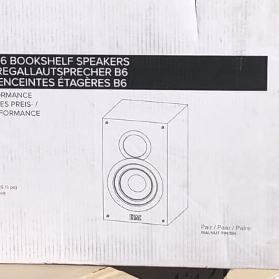 ELAC Debut B6 Walnut Bookshelf Speakers (Pair) - New/Sealed image 4