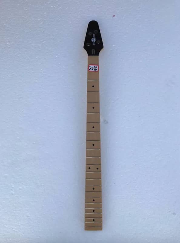 Unfinished 4 String Bass Guitar Maple Neck with Black Reverb