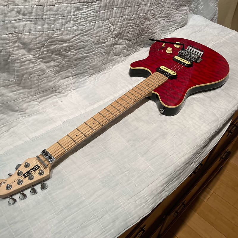 Sterling AX4 SUB Axis in Transparent Red | Reverb Sterling AX4 SUB Axis in Transparent Red | Reverb