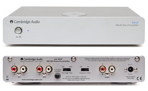 Cambridge Audio 651P Phono Preamp Silver - Clearance | Reverb