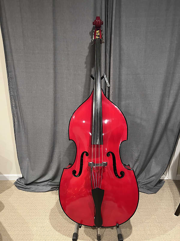 King Double Bass Slap King 2004 Vampire Blood Red Upright Reverb