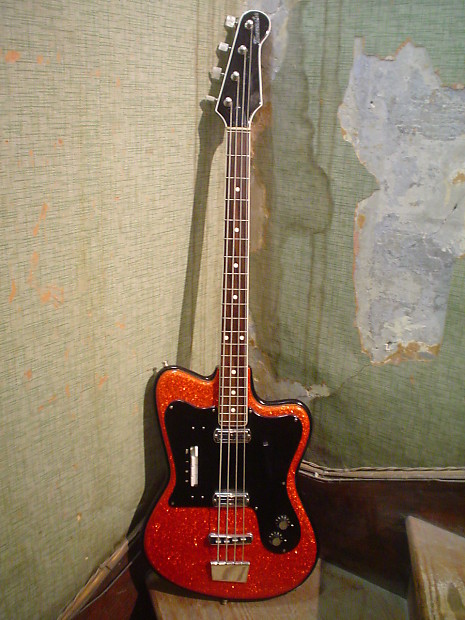 1960s Crucianelli Tonemaster Italian Red Sparkle Bass image 1