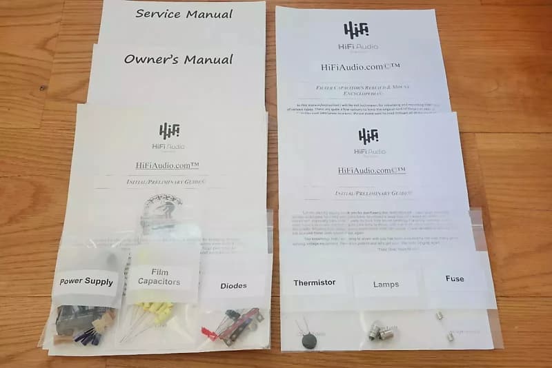 Fisher 80c restoration kit filter capacitor repair rebuild fix  			