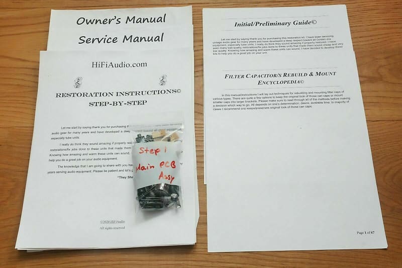 Yamaha P2075 restoration kit filter capacitor repair rebuild fix  			