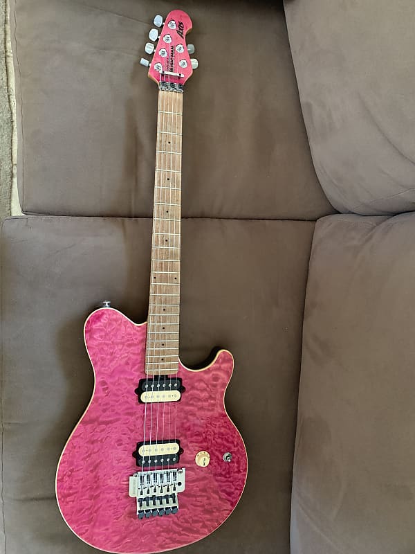 Ernie Ball Music Man Axis Tribute Translucent Pink