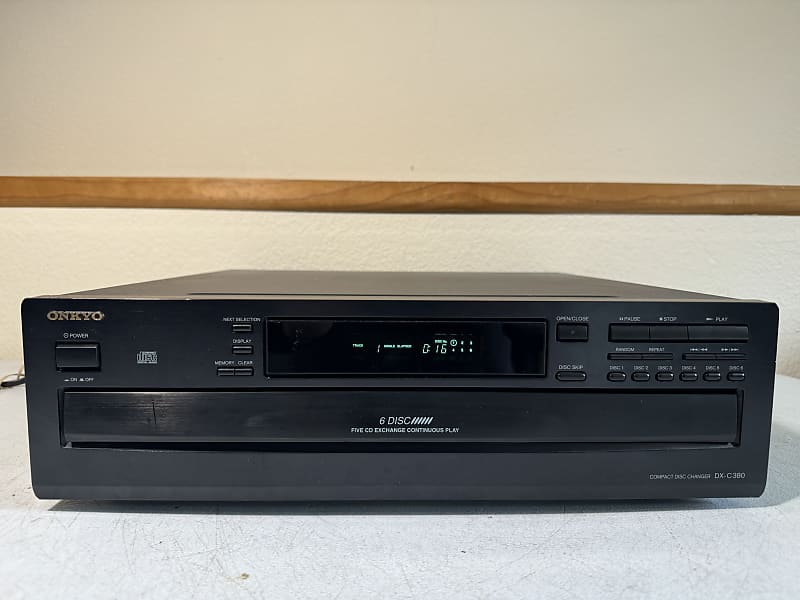 ONKYO DX-C380 6 purchases CD Disc Carousel Player Works Perfectly W/ Remote