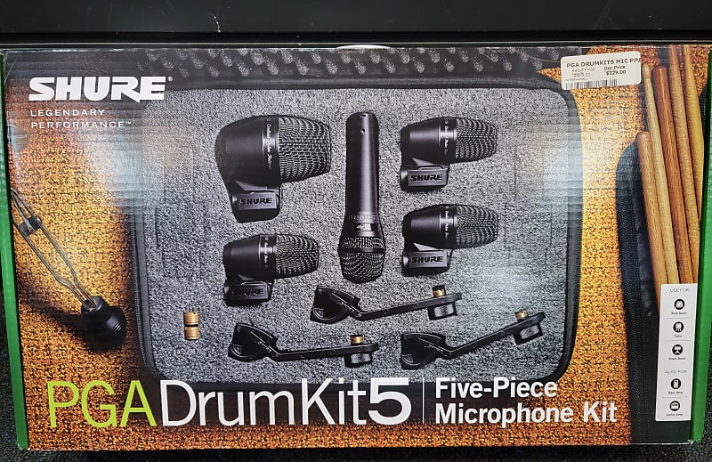 New Shure PGA DrumKit5 Five-Piece Microphone Kit, Free Shipping image 1