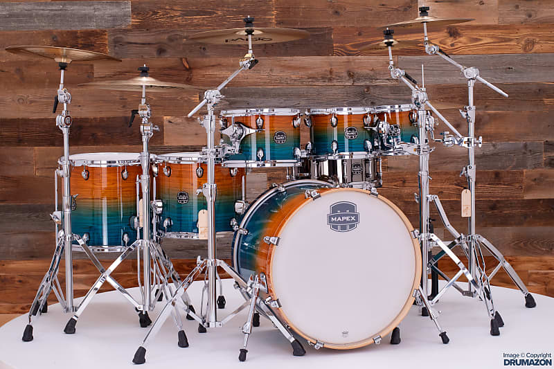 MAPEX ARMORY LIMITED EDITION 7 PIECE DRUM KIT, OCEAN SUNSET, EXCLUSIVE image 1