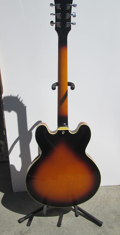 S101 335 Style Hollow Body Guitar Tobacco Burst | Reverb
