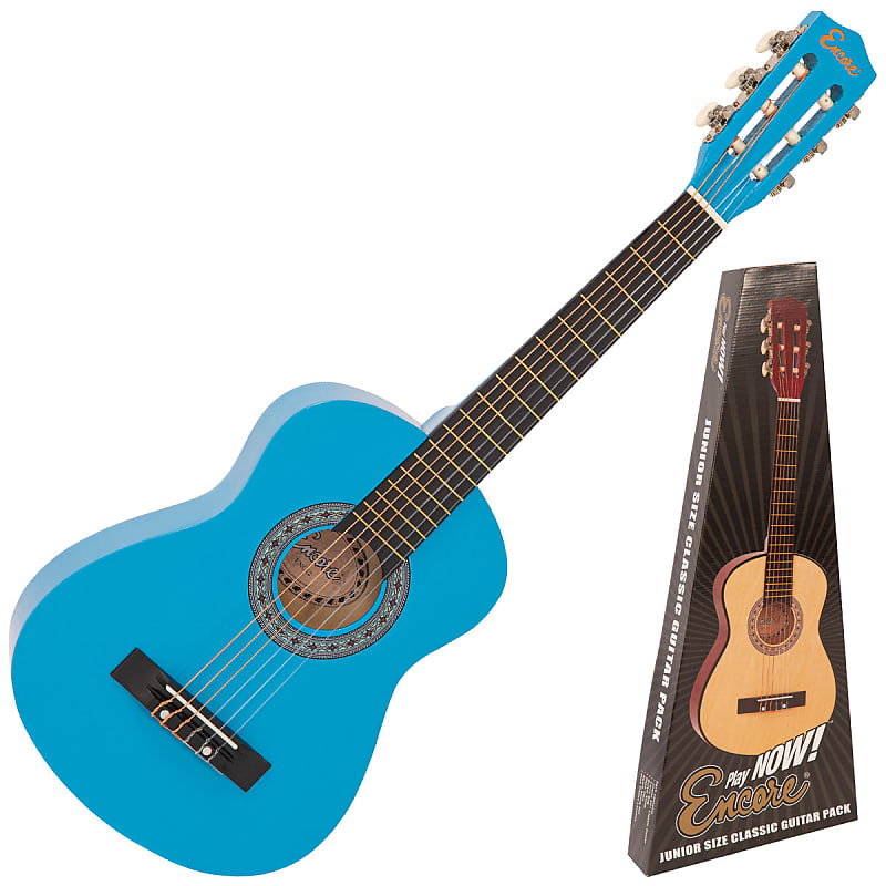 Encore Junior Size 30" Classic Guitar Pack ~ Blue image 1