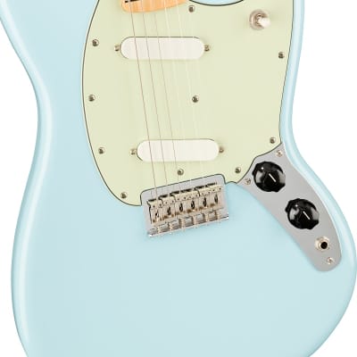 Fender Player Mustang Electric Guitar Maple FB, Sonic Blue image 2