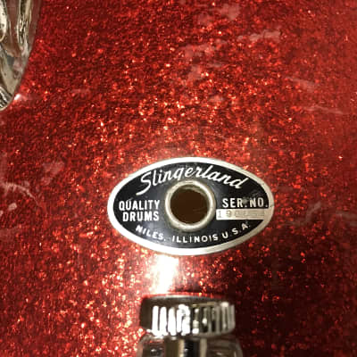 Slingerland 14x10 1960s Red Sparkle image 1