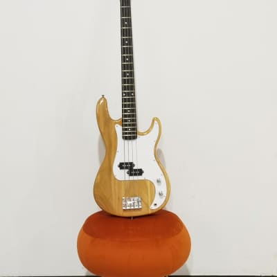 Glarry GP Electric Bass Guitar Burlywood image 10