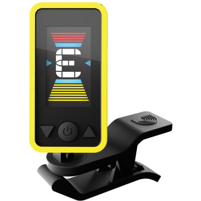 D'Addario PW-CT-17YL Eclipse Clip-on Chromatic Tuner for Guitar and Bass, Yellow image 2
