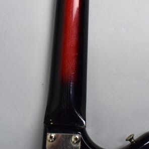 1960's Silvertone 1452 Danelectro Redburst Lipstick Pickup Electric Guitar image 23