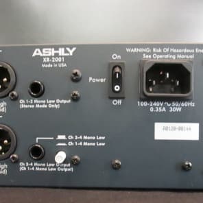 その他 ASHLY XR-1001 Crossover Ashly XR-1001 2-Way Crossover Rental – TC Furlong