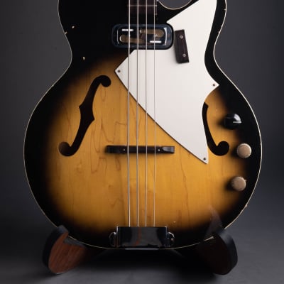 1961 Harmony H-22 Electric Bass Guitar image 3