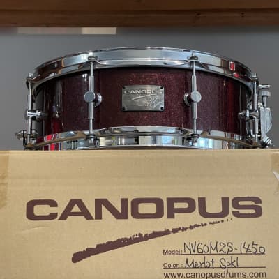 2021 Canopus Neo Vintage NV60-M2 Merlot Sparkle 5x14 Snare Drum M2