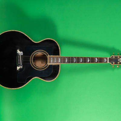 Yamaha CJ 2 Hand Made Custom Guitar 1996 - Black image 3
