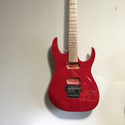 Ibanez RG Body, Custom Neck Early 2000’s - Transparent Red, Quilted Sapele Top, Basswood Body image 1