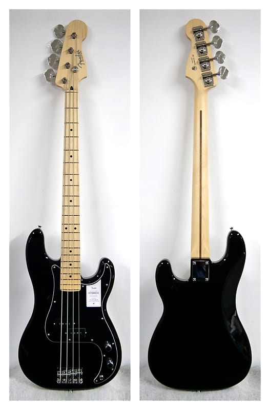 Fender Made in Japan Hybrid II Precision Bass MN SN:5394 ≒4.05kg 2021 Black