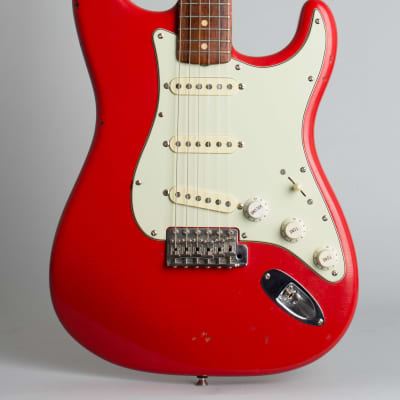 Fender  Stratocaster Custom Shop Solid Body Electric Guitar (1999), ser. #R6758, tweed hard shell case. image 3