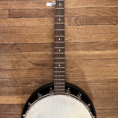 Vintage 50s-60s Kay K54 5-string Resonator Banjo with Original Chipboard Case image 2