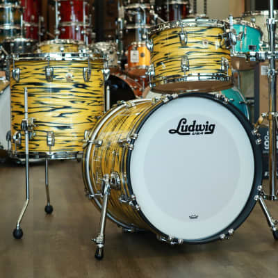 Ludwig Classic Maple Jazzette 3Pc Shell Pack 12/14/18 (Lemon Oyster) image 1