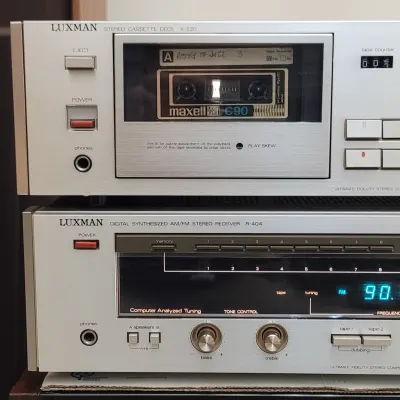 Vintage Luxman R-404 receiver & K-220 cassette player _ EXCELLENT image 2