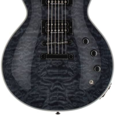 ESP LTD EC-1000 Piezo Electric Guitar - See Thru Black image 1