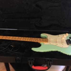 Fender  Stratocaster Deluxe 2015 Surf Green V Neck image 1