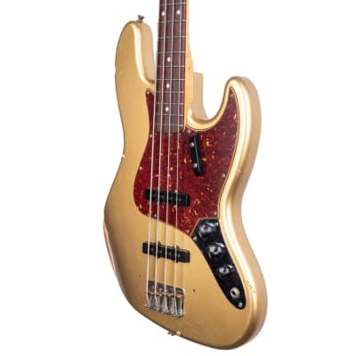 Fender Custom Shop 1964 Jazz bass - relic - Aztec Gold - 9.5 lbs - serial# R133242 image 11