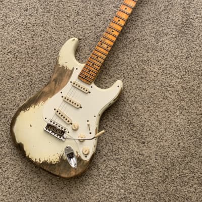 Fender Custom Shop '56 Stratocaster Super Heavy Relic - India Ivory - white for sale