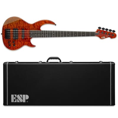 ESP LTD BB-1005QM Burnt Orange with Case image 5